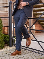 Brown Signature Italian Leather Brogues - Image 1 of 9