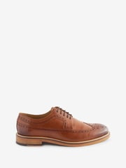 Brown Signature Italian Leather Brogues - Image 2 of 9