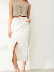 White Signature Leather Strappy Heeled Sandals - Image 2 of 8