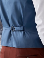 Brick Red Regular Fit Motionflex Stretch Waistcoat - Image 5 of 10
