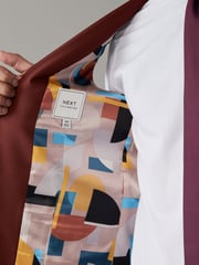 Brick Red Regular Fit Motionflex Stretch Waistcoat - Image 6 of 10