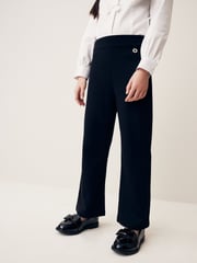 Black Pull-On Stretch Bootcut School Trousers 2 Pack (3-17yrs) - Image 3 of 8