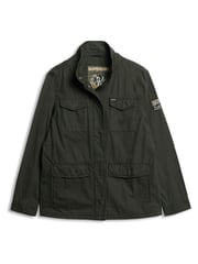 Superdry Green St Tropez M65 Embellished Military 100% Cotton Jacket - Image 5 of 6