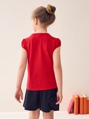 Red Puff Sleeve 100% Cotton T-Shirts 2 Pack (3-16yrs) - Image 3 of 6