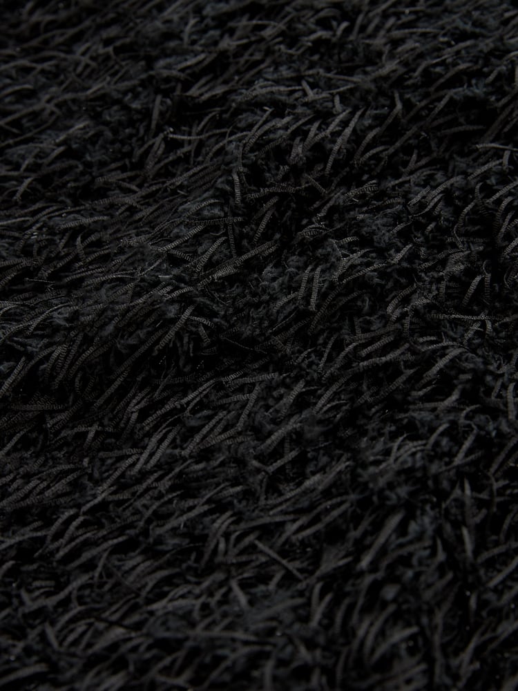 Black Short Sleeve Textured Top - Image 5 of 5