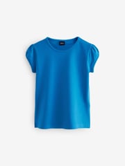 Blue Puff Sleeve 100% Cotton T-Shirts 2 Pack (3-16yrs) - Image 3 of 4