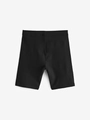 Black Longer Length 5 Pack Cotton Rich Stretch Cycle Shorts (3-16yrs) - Image 7 of 8
