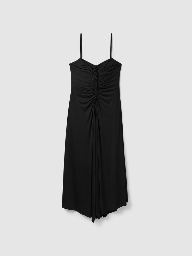 Halston Ruched Jersey Midi Dress - Image 2 of 6