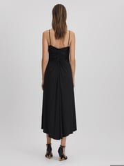 Halston Ruched Jersey Midi Dress - Image 5 of 6