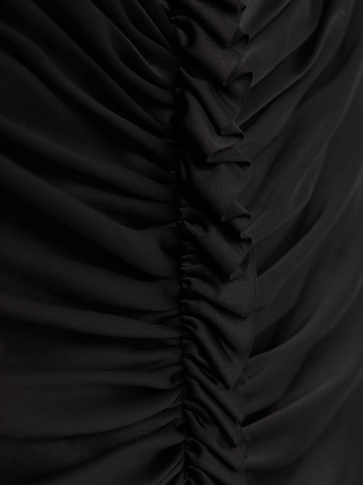 Halston Ruched Jersey Midi Dress - Image 6 of 6