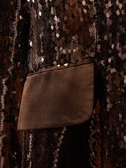 Halston Tailored Sequin Single Breasted Blazer - Image 6 of 7