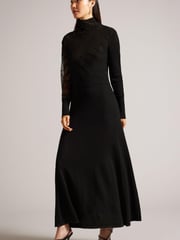 Ted Baker Leonhaa Knitted Maxi Black Dress - Image 1 of 5