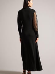 Ted Baker Leonhaa Knitted Maxi Black Dress - Image 2 of 5