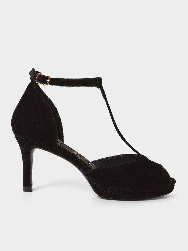 Joe Browns Black Cover Girl T Bar Shoes - Image 1 of 5 Joe Browns Black Cover Girl T Bar Shoes - Image 1 of 5