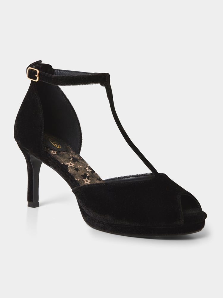 Joe Browns Black Cover Girl T Bar Shoes - Image 2 of 5 Joe Browns Black Cover Girl T Bar Shoes - Image 2 of 5