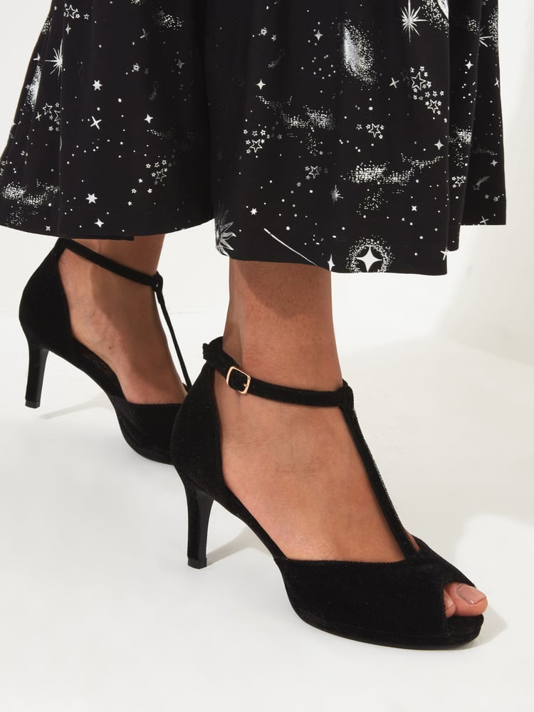 Joe Browns Black Cover Girl T Bar Shoes - Image 5 of 5 Joe Browns Black Cover Girl T Bar Shoes - Image 5 of 5