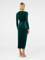 Forever New Green Sofia Velvet Twist Front Midi Dress - Image 2 of 4