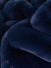 Accessorize Blue Faux Fur Stole - Image 2 of 2