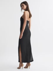 Joslin Silk Halterneck Maxi Dress - Image 4 of 5