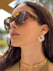 Celeste Starre Gold Tone Royal Nights Earrings - Image 2 of 2