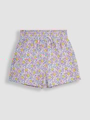 JoJo Maman Bébé Pink Apple & Duck Egg Blue 2-Pack Pretty Shorts - Image 5 of 6