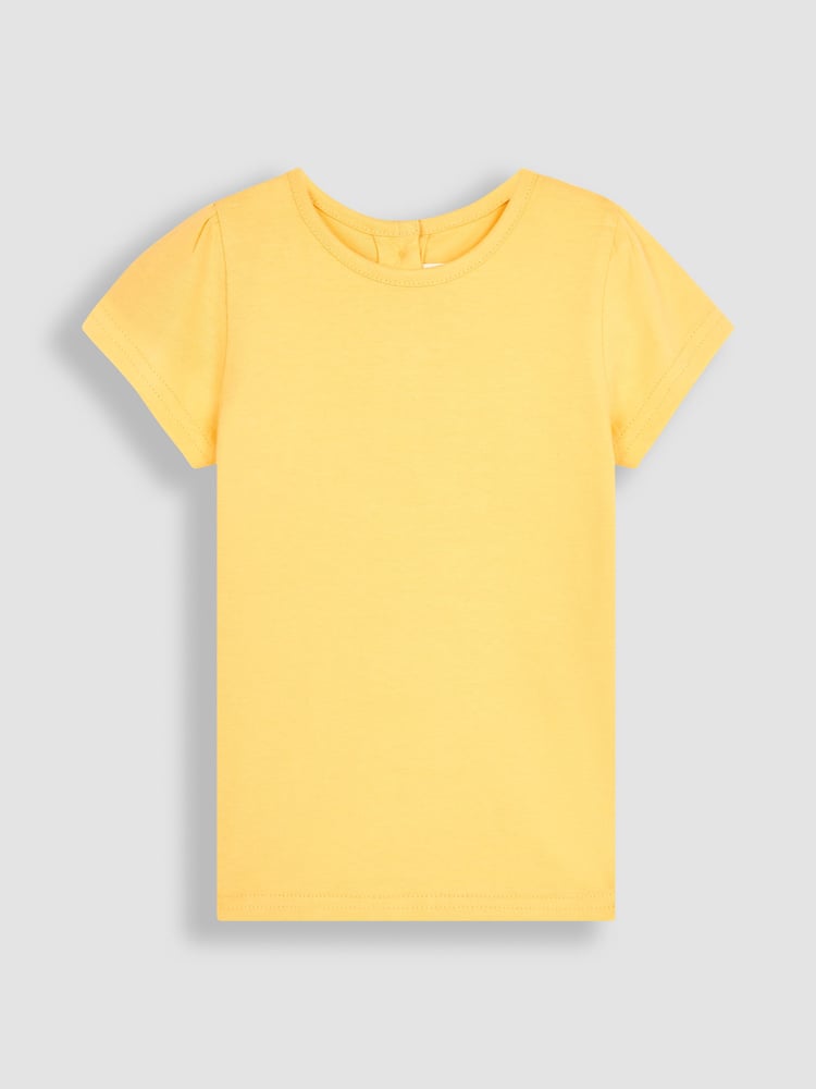 JoJo Maman Bébé Pink Strawberry Garden & Yellow 2-Pack T-Shirts - Image 3 of 3