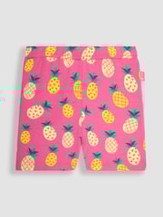 JoJo Maman Bébé Fuchsia Pink Pineapple & Green 2-Pack Shorts - Image 2 of 4