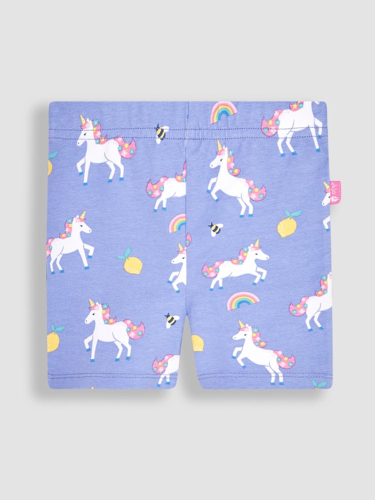JoJo Maman Bébé Lilac 2-Pack Unicorn Shorts - Image 2 of 4