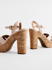 Nude Forever Comfort® Cork Platform Sandals - Image 6 of 7