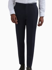 Ted Baker Tailoring Blue Slim Fit Tuxedo Trousers - Image 1 of 3