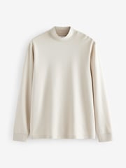 Creme - Soft Touch Long Sleeve Turtle Neck T-Shirt - Bild 6 von 8