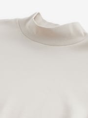 Creme - Soft Touch Long Sleeve Turtle Neck T-Shirt - Bild 7 von 8