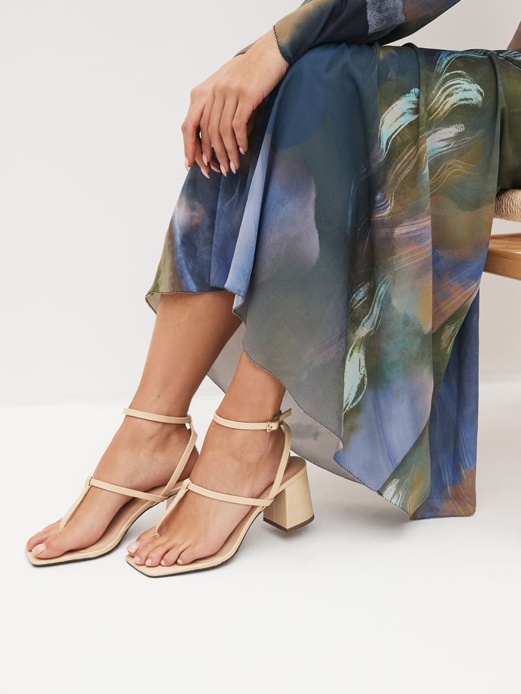 Camel Forever Comfort® Toe Post Block Heel Sandals - Image 1 of 7