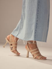 Bone Signature Leather Cage Heeled Sandals - Image 2 of 4