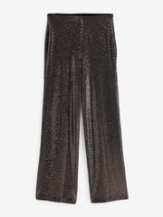 Rose Pink Sequin Wide Leg Trousers - Image 5 of 6