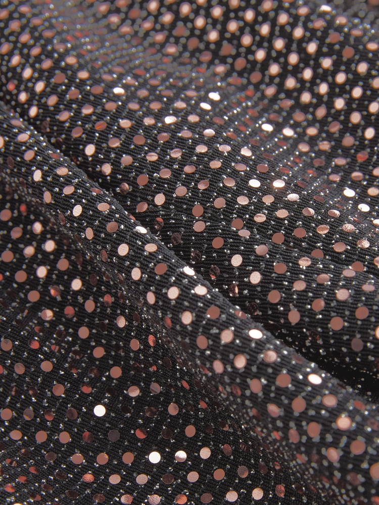 Rose Pink Sequin Wide Leg Trousers - Image 6 of 6