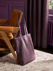 Purple Mulberry Cotton Blackout/Thermal Eyelet Curtains - Image 7 of 10
