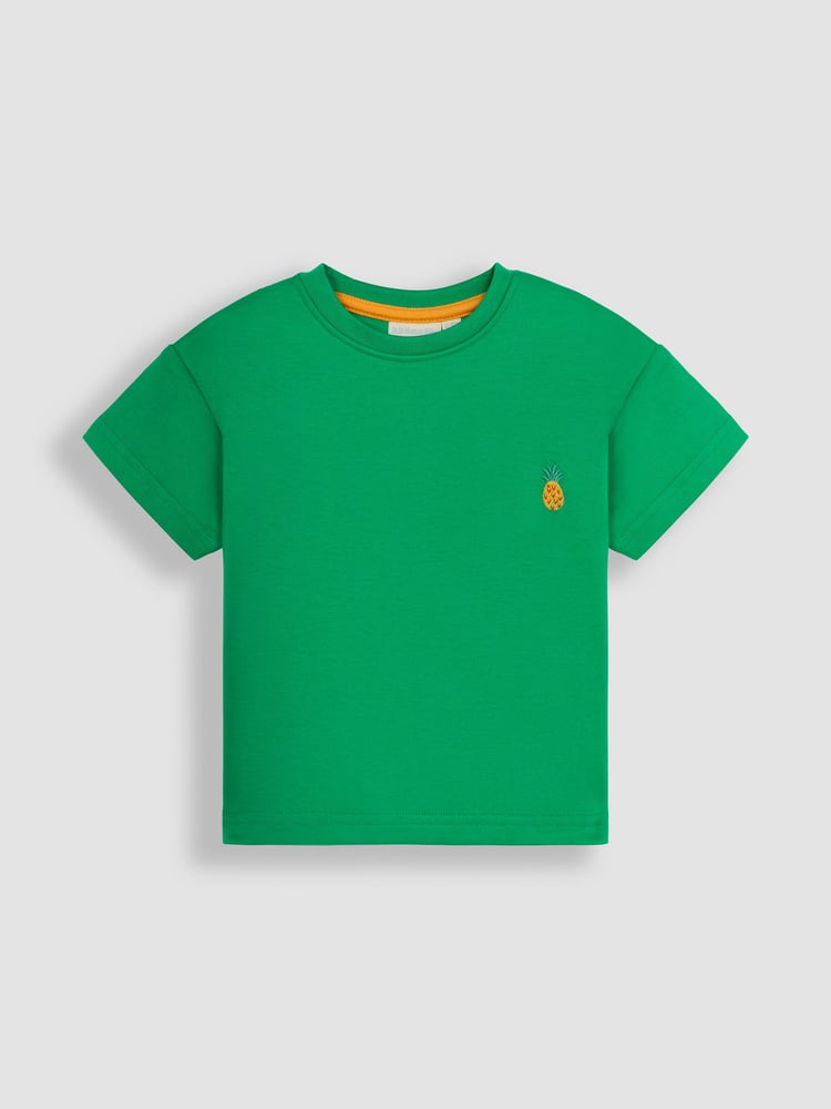 JoJo Maman Bébé Ecru Pineapple 2-Pack Pocket T-Shirts - Image 3 of 3