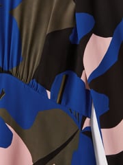 Florere Printed Zip Cuff Midi Dress - Image 7 of 7