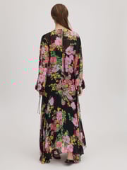 Florere Sheer Asymmetric Midi Dress - Image 6 of 7