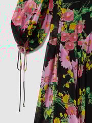 Florere Sheer Asymmetric Midi Dress - Image 7 of 7