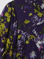 Florere Printed Puff Sleeve Mini Dress - Image 6 of 6