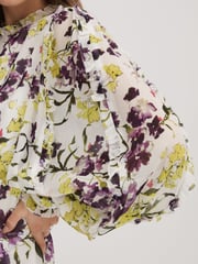 Florere Printed Blouson Sleeve Mini Dress - Image 3 of 6
