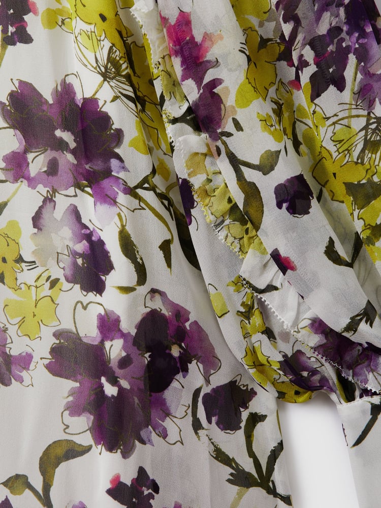 Florere Printed Blouson Sleeve Mini Dress - Image 6 of 6