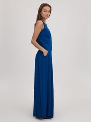 Leuchtend Blau - Florere Plissierte Hose mit weitem Bein - Bild 4 von 7
