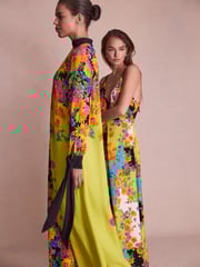 Florere Printed Tie Cuff Maxi Dress - Image 3 of 8