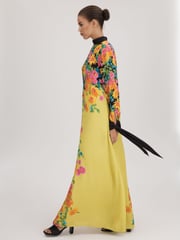 Florere Printed Tie Cuff Maxi Dress - Image 4 of 8