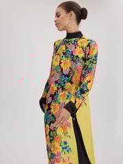 Florere Printed Tie Cuff Maxi Dress - Image 5 of 8