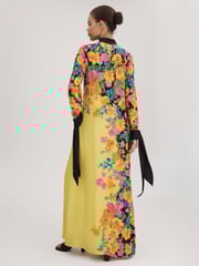 Florere Printed Tie Cuff Maxi Dress - Image 6 of 8
