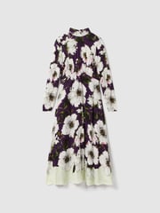 Florere Printed Zip Cuff Midi Dress - Image 2 of 7